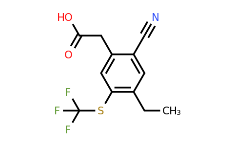 1807301-86-5 | 2-Cyano-4-ethyl-5-(trifluoromethylthio)phenylacetic acid