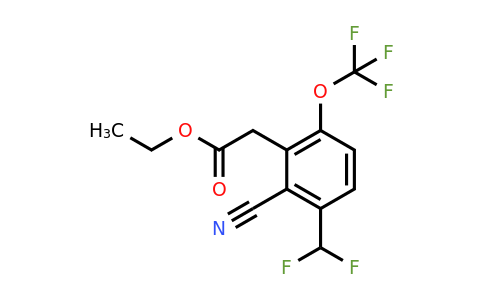 1807301-98-9 | Ethyl 2-cyano-3-difluoromethyl-6-(trifluoromethoxy)phenylacetate