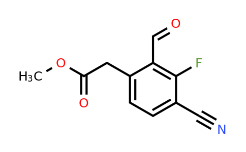 1807302-14-2 | Methyl 4-cyano-3-fluoro-2-formylphenylacetate