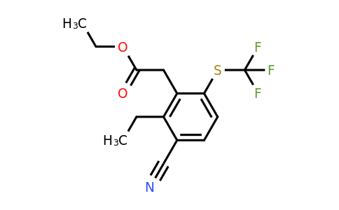 1807302-26-6 | Ethyl 3-cyano-2-ethyl-6-(trifluoromethylthio)phenylacetate