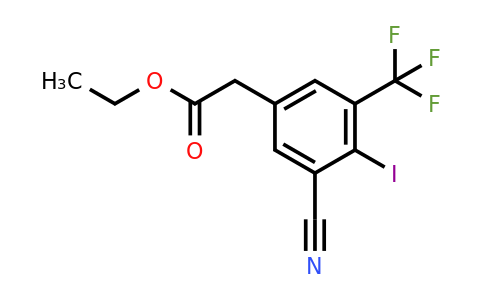 1807302-38-0 | Ethyl 3-cyano-4-iodo-5-(trifluoromethyl)phenylacetate