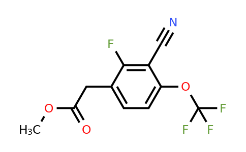 1807302-40-4 | Methyl 3-cyano-2-fluoro-4-(trifluoromethoxy)phenylacetate