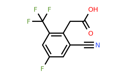1807302-52-8 | 2-Cyano-4-fluoro-6-(trifluoromethyl)phenylacetic acid