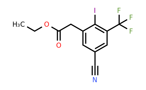 1807302-56-2 | Ethyl 5-cyano-2-iodo-3-(trifluoromethyl)phenylacetate
