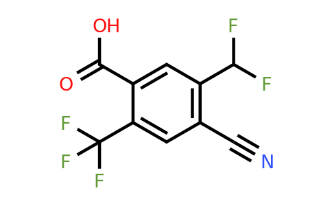 1807302-64-2 | 4-Cyano-5-difluoromethyl-2-(trifluoromethyl)benzoic acid