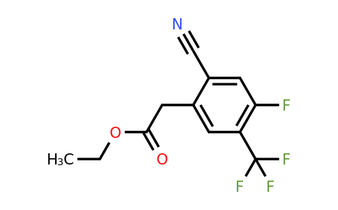 1807302-65-3 | Ethyl 2-cyano-4-fluoro-5-(trifluoromethyl)phenylacetate