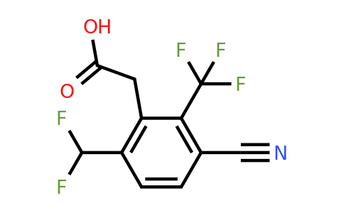 1807303-21-4 | 3-Cyano-6-difluoromethyl-2-(trifluoromethyl)phenylacetic acid