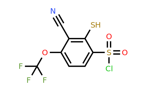 1807303-31-6 | 3-Cyano-2-mercapto-4-(trifluoromethoxy)benzenesulfonylchloride