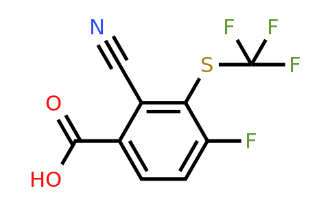 1807303-38-3 | 2-Cyano-4-fluoro-3-(trifluoromethylthio)benzoic acid