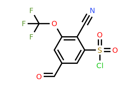 1807303-53-2 | 2-Cyano-5-formyl-3-(trifluoromethoxy)benzenesulfonylchloride