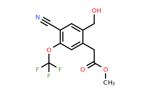 1807303-60-1 | Methyl 4-cyano-2-hydroxymethyl-5-(trifluoromethoxy)phenylacetate