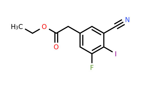 1807303-61-2 | Ethyl 3-cyano-5-fluoro-4-iodophenylacetate