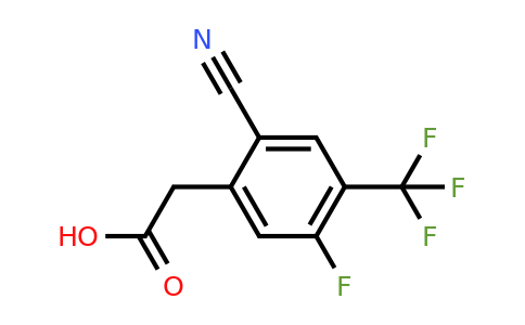 1807303-70-3 | 2-Cyano-5-fluoro-4-(trifluoromethyl)phenylacetic acid