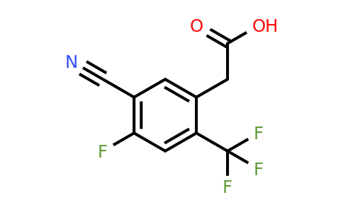 1807303-76-9 | 5-Cyano-4-fluoro-2-(trifluoromethyl)phenylacetic acid