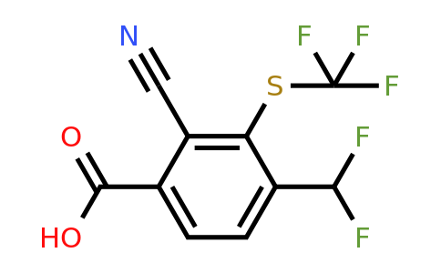 1807303-80-5 | 2-Cyano-4-difluoromethyl-3-(trifluoromethylthio)benzoic acid