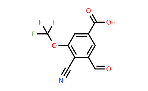 1807303-84-9 | 4-Cyano-3-formyl-5-(trifluoromethoxy)benzoic acid