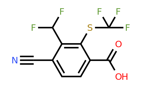 1807303-86-1 | 4-Cyano-3-difluoromethyl-2-(trifluoromethylthio)benzoic acid