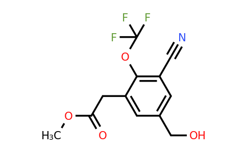 1807303-90-7 | Methyl 3-cyano-5-hydroxymethyl-2-(trifluoromethoxy)phenylacetate