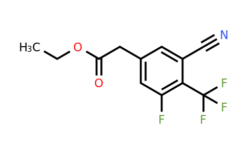 1807303-96-3 | Ethyl 3-cyano-5-fluoro-4-(trifluoromethyl)phenylacetate