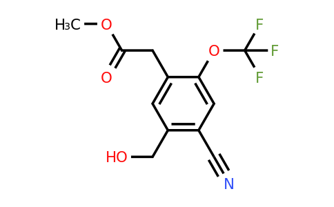 1807303-98-5 | Methyl 4-cyano-5-hydroxymethyl-2-(trifluoromethoxy)phenylacetate