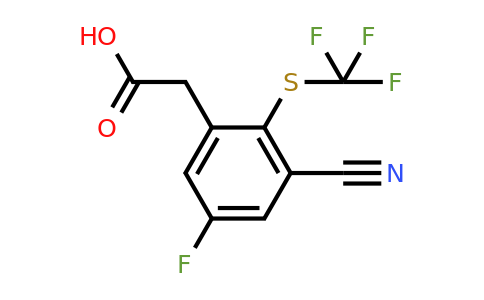 1807304-26-2 | 3-Cyano-5-fluoro-2-(trifluoromethylthio)phenylacetic acid