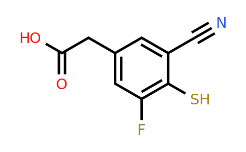 1807304-38-6 | 3-Cyano-5-fluoro-4-mercaptophenylacetic acid