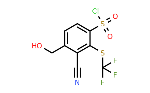 1807304-42-2 | 3-Cyano-4-hydroxymethyl-2-(trifluoromethylthio)benzenesulfonylchloride