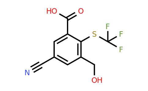 1807304-44-4 | 5-Cyano-3-hydroxymethyl-2-(trifluoromethylthio)benzoic acid