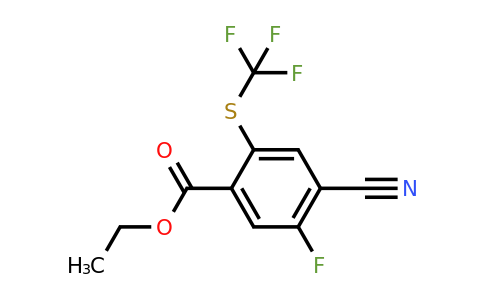 1807304-61-5 | Ethyl 4-cyano-5-fluoro-2-(trifluoromethylthio)benzoate