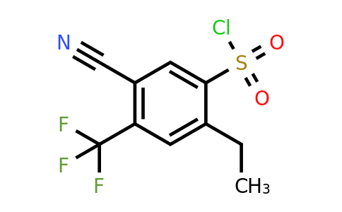 1807304-79-5 | 5-Cyano-2-ethyl-4-(trifluoromethyl)benzenesulfonylchloride