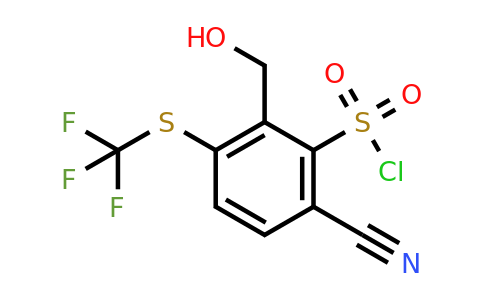 1807304-87-5 | 6-Cyano-2-hydroxymethyl-3-(trifluoromethylthio)benzenesulfonylchloride