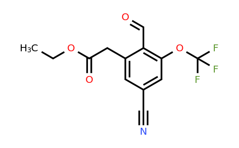 1807305-14-1 | Ethyl 5-cyano-2-formyl-3-(trifluoromethoxy)phenylacetate