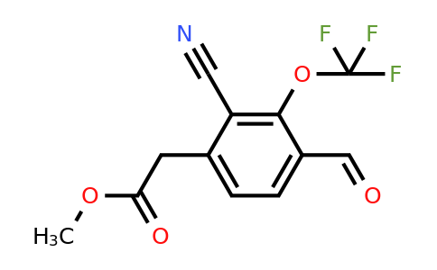 1807305-18-5 | Methyl 2-cyano-4-formyl-3-(trifluoromethoxy)phenylacetate