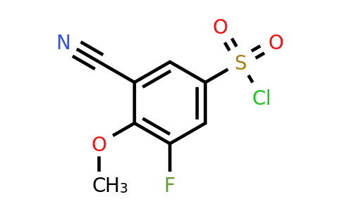 1807305-22-1 | 3-Cyano-5-fluoro-4-methoxybenzenesulfonylchloride