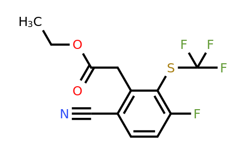 1807305-24-3 | Ethyl 6-cyano-3-fluoro-2-(trifluoromethylthio)phenylacetate