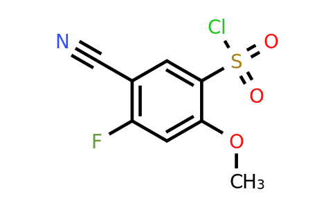 1807305-27-6 | 5-Cyano-4-fluoro-2-methoxybenzenesulfonylchloride