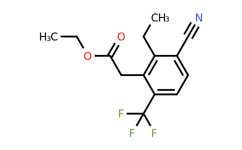 1807305-29-8 | Ethyl 3-cyano-2-ethyl-6-(trifluoromethyl)phenylacetate