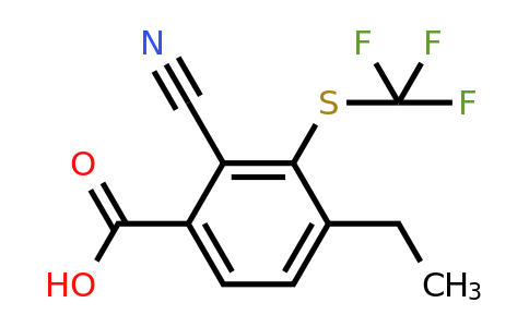 1807305-59-4 | 2-Cyano-4-ethyl-3-(trifluoromethylthio)benzoic acid