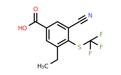 1807305-63-0 | 3-Cyano-5-ethyl-4-(trifluoromethylthio)benzoic acid