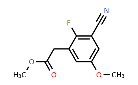 1807305-81-2 | Methyl 3-cyano-2-fluoro-5-methoxyphenylacetate