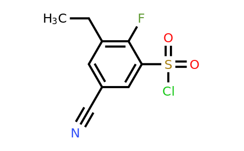 1807305-90-3 | 5-Cyano-2-fluoro-3-ethylbenzenesulfonylchloride