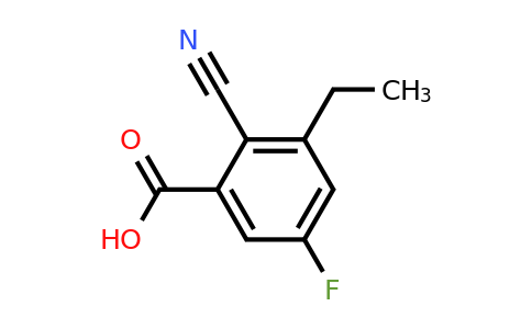 2-Cyano-5-fluoro-3-ethylbenzoic acid