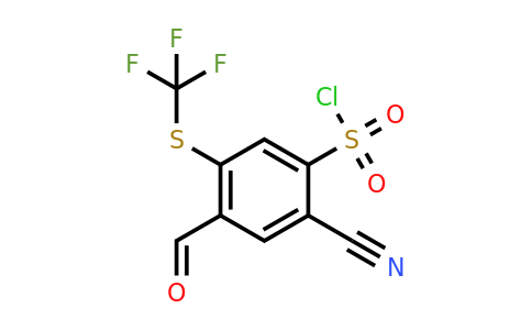1807305-97-0 | 2-Cyano-4-formyl-5-(trifluoromethylthio)benzenesulfonylchloride