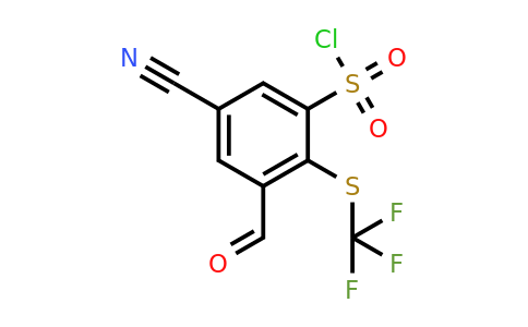 1807306-01-9 | 5-Cyano-3-formyl-2-(trifluoromethylthio)benzenesulfonylchloride