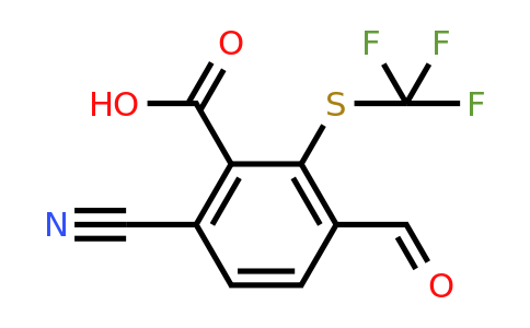 1807306-13-3 | 6-Cyano-3-formyl-2-(trifluoromethylthio)benzoic acid