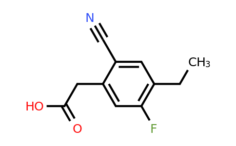 1807306-24-6 | 2-Cyano-5-fluoro-4-ethylphenylacetic acid