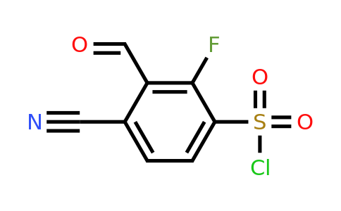 1807306-48-4 | 4-Cyano-2-fluoro-3-formylbenzenesulfonylchloride