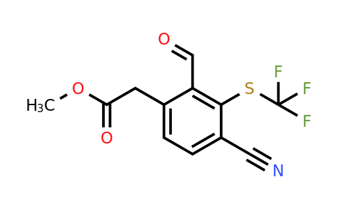 1807306-53-1 | Methyl 4-cyano-2-formyl-3-(trifluoromethylthio)phenylacetate