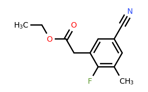 1807306-61-1 | Ethyl 5-cyano-2-fluoro-3-methylphenylacetate