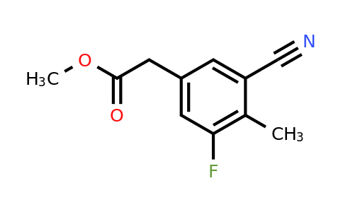 1807306-72-4 | Methyl 3-cyano-5-fluoro-4-methylphenylacetate